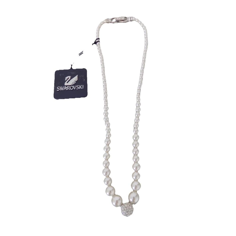 Swarovski pearl choker necklace NWT